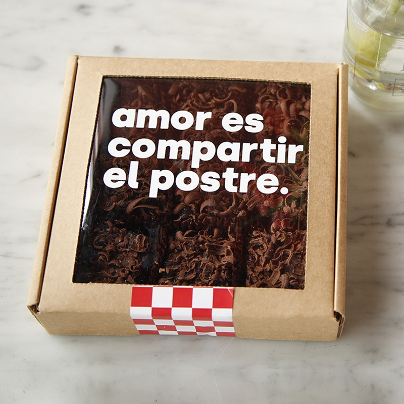 Cajita de brownies clásica