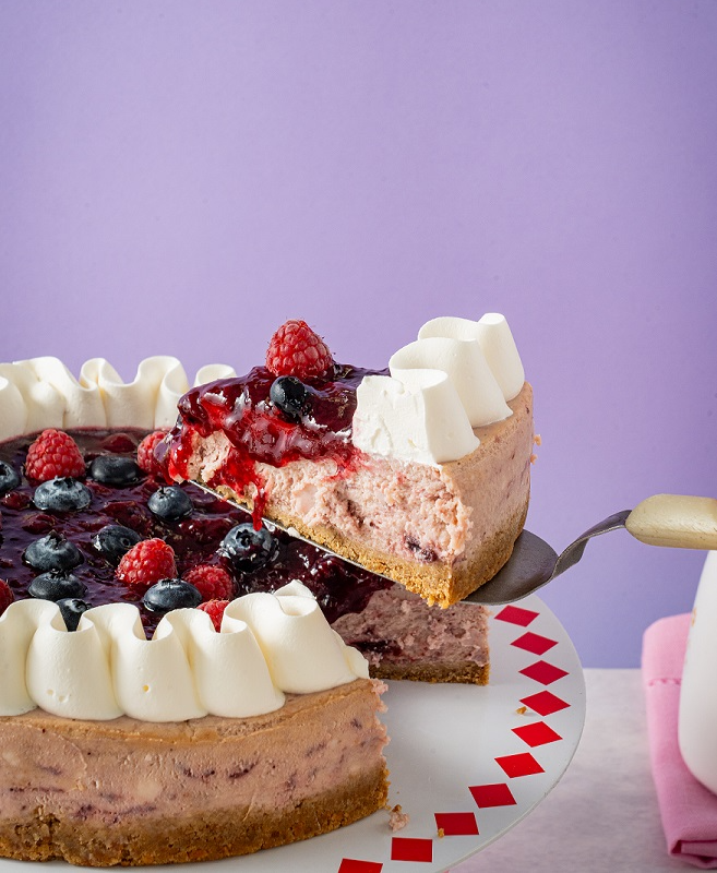Porción de Cheesecake de Frutos rojos