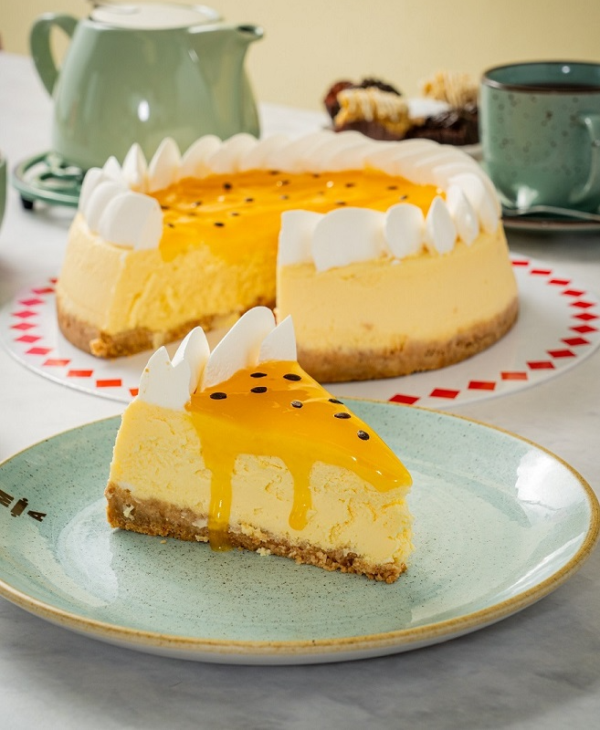 Porción de Cheesecake de maracuyá