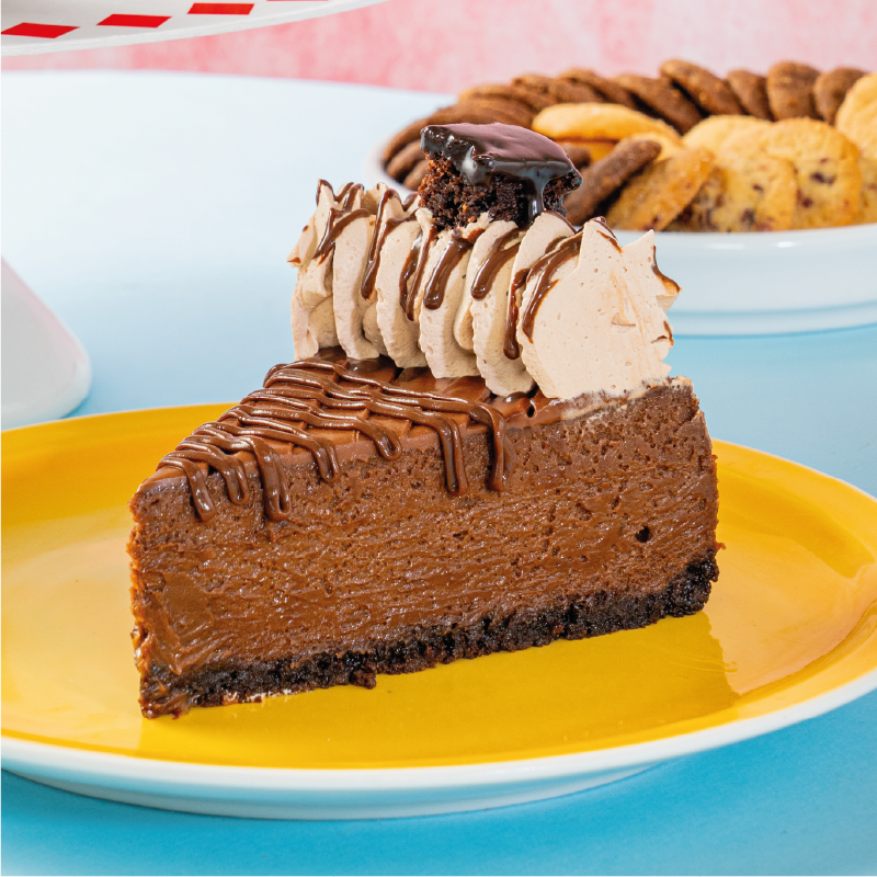 Porción de Cheesecake de nutella